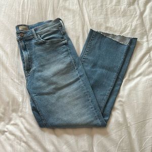 Mother The Insider Crop Step Fray